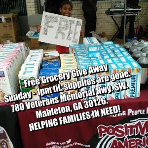 grocery give away flyer